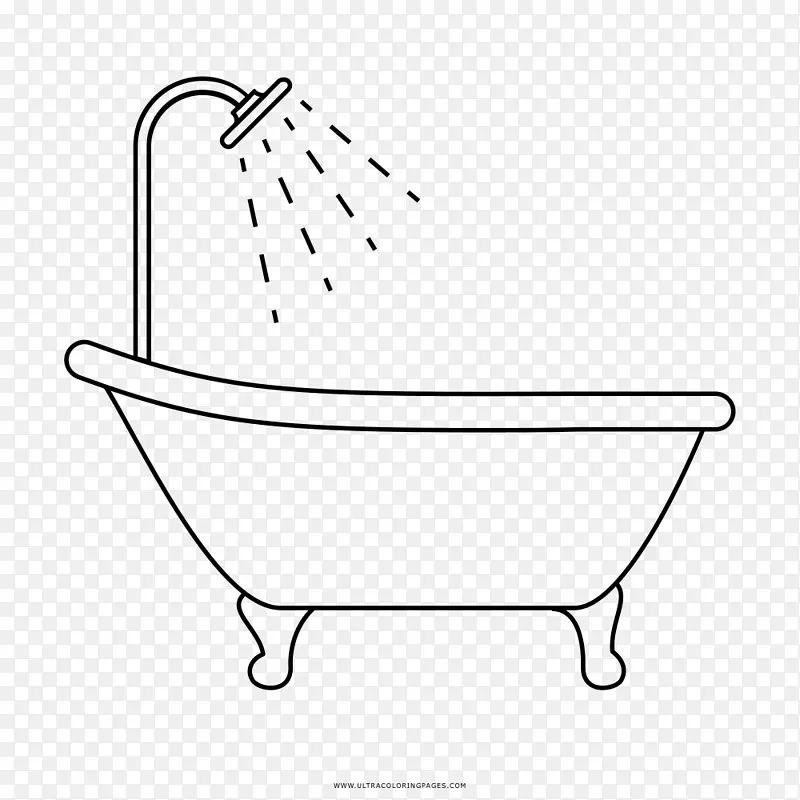 画konketa浴缸，热水浴缸，浴室-浴缸