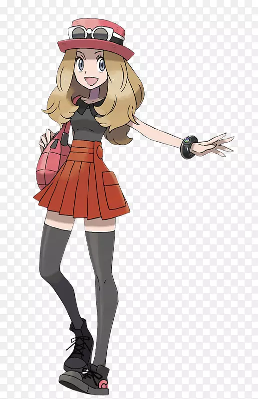 Pokémon x和y Serena ash Ketchum Pokémon培训师-没有钱
