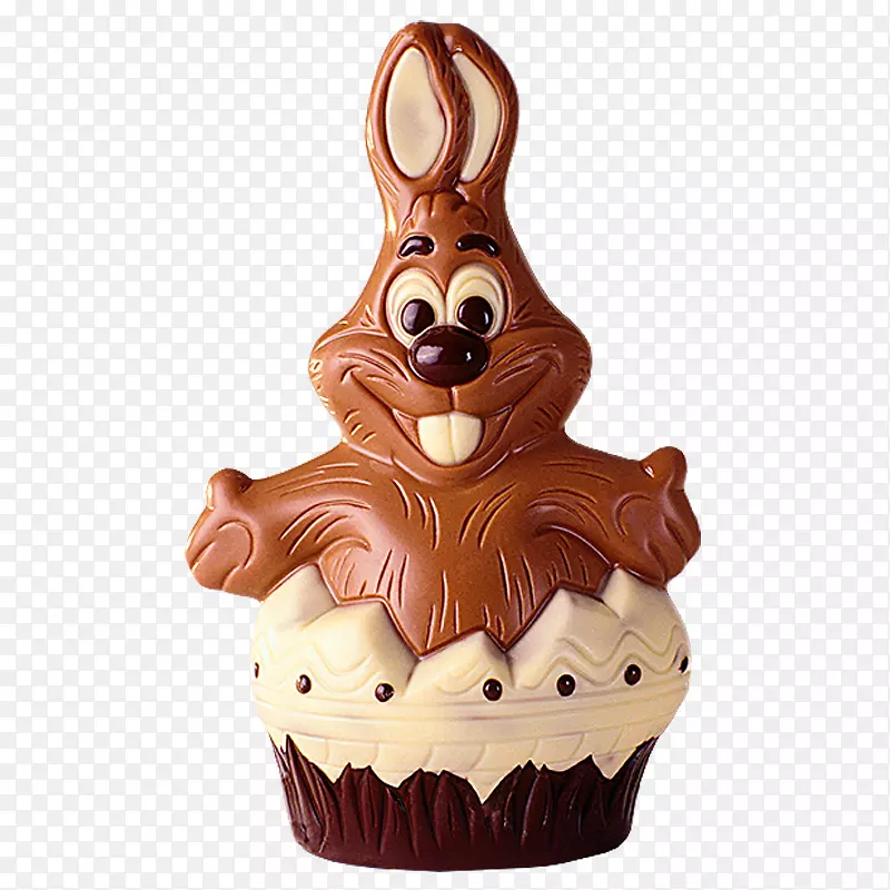 巧克力蛋糕模特儿复活节蘑菇-快乐的兔子