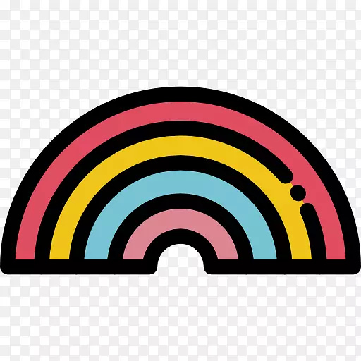 彩虹电脑图标时尚剪贴画-彩虹