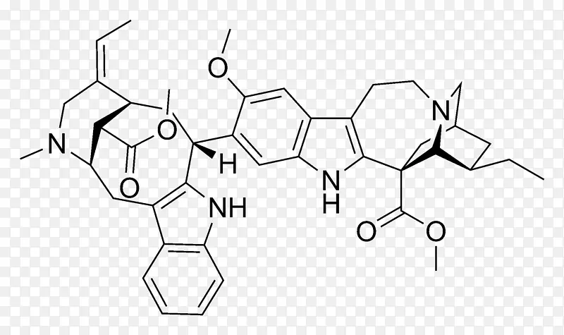 非洲伏阿卡明吲哚生物碱化学分子