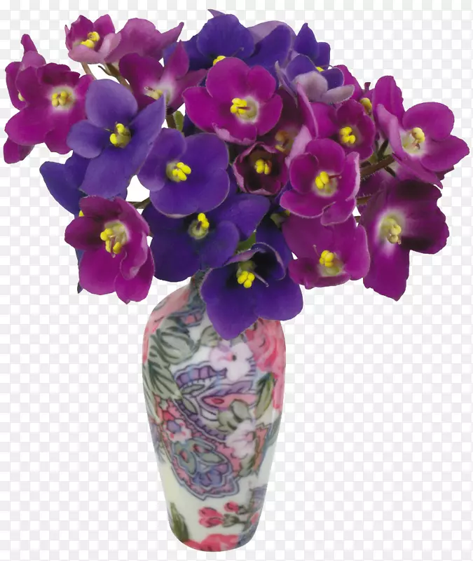 紫罗兰花盆剪贴画