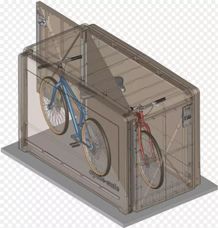 自行车储物柜自行车停车场-自行车