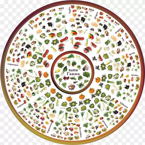 季节性食品蔬菜水果食品平衡轮