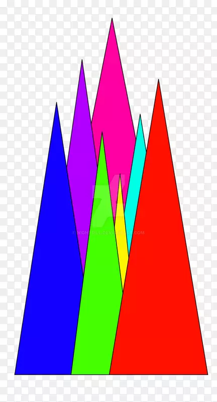 三角形洋红色字体-三角形