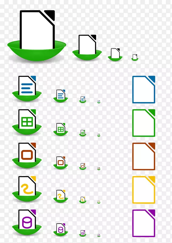 计算机图标LibreOffice文档基础-万维网