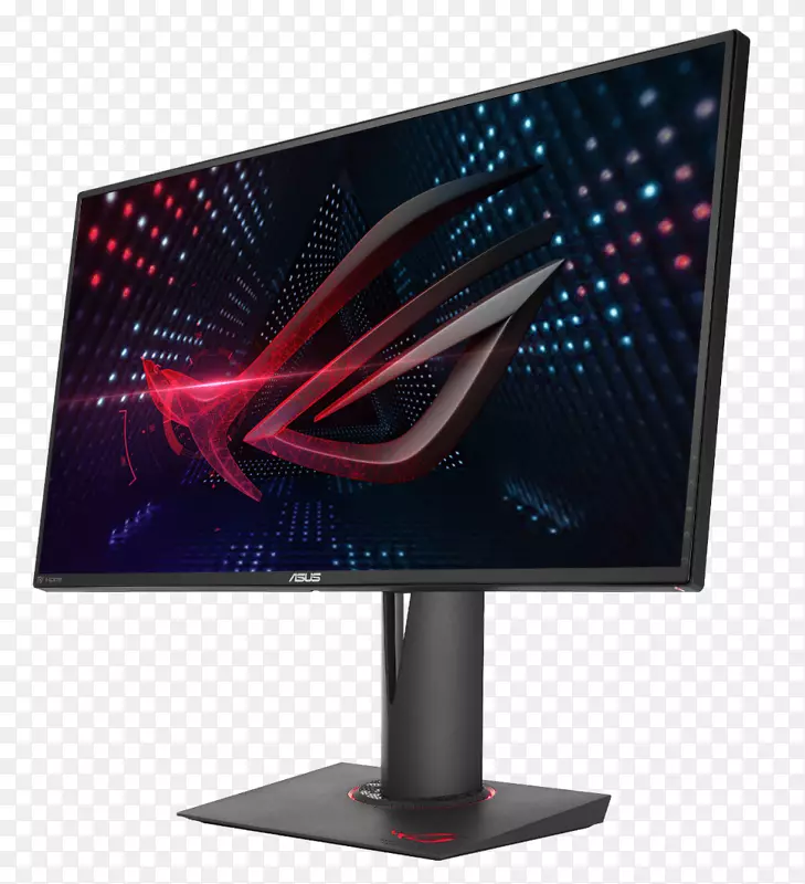 华硕rog快速pg-9q电脑显示器ips面板nvidia g-sync 1440 p-薄膜晶体管液晶显示器