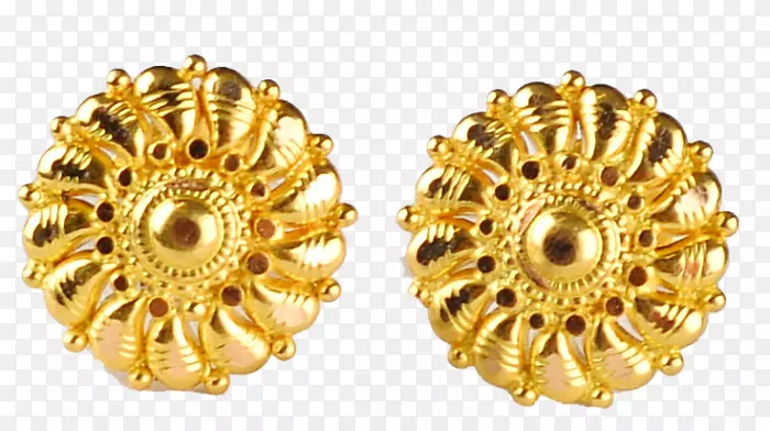 耳环金珠宝首饰设计.黄金