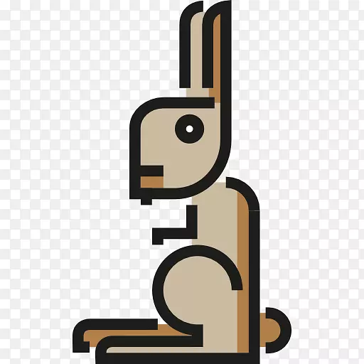 野兔狗电脑图标野生动物剪贴画野兔