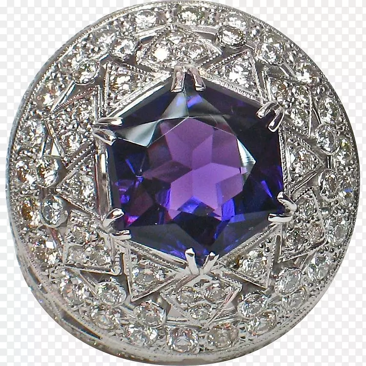 紫水晶紫蓝宝石水晶钻石-紫色