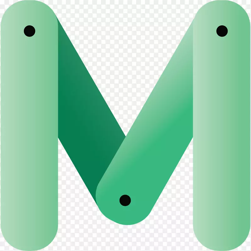 绿色字母英文字母表颜色-m