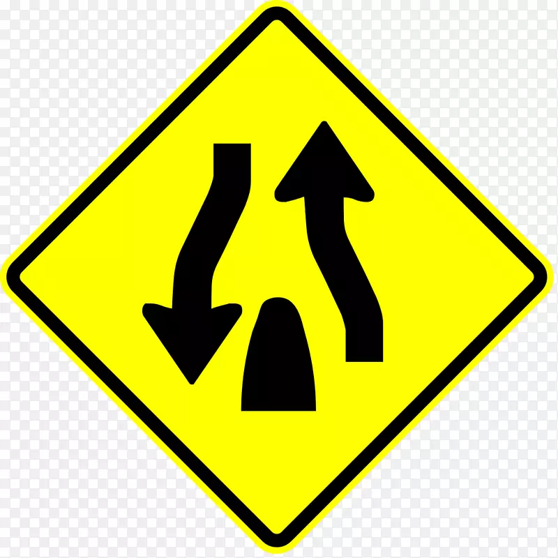驾驶测试交通标志道路警告标志-驾驶
