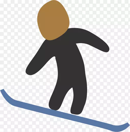 滑雪教育剪贴画设计