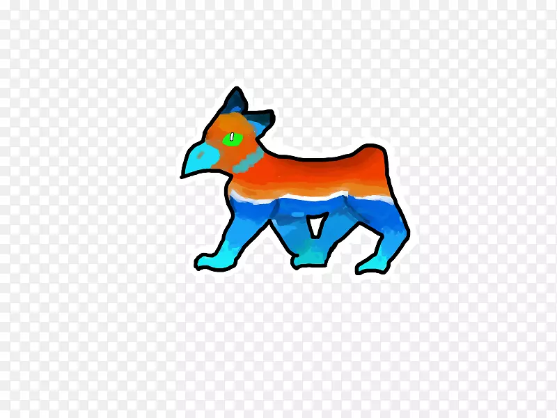 红狐犬科卡通剪贴画-狗
