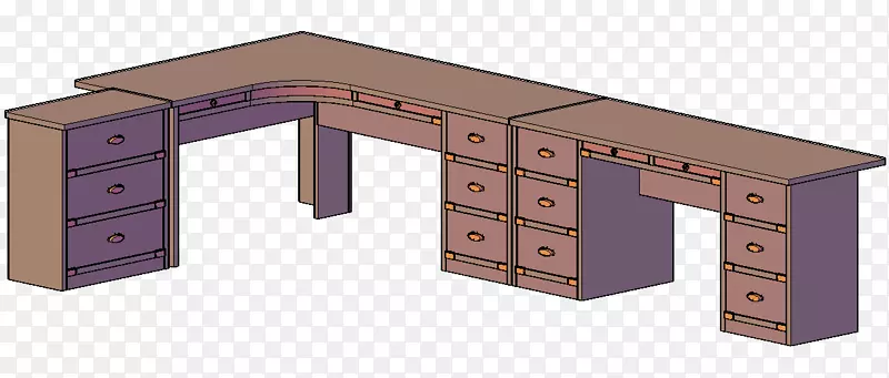托儿所家具房桌木单板-MEB