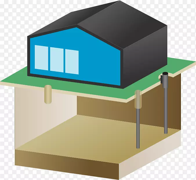 住宅基础墩屋顶建筑工程-房屋