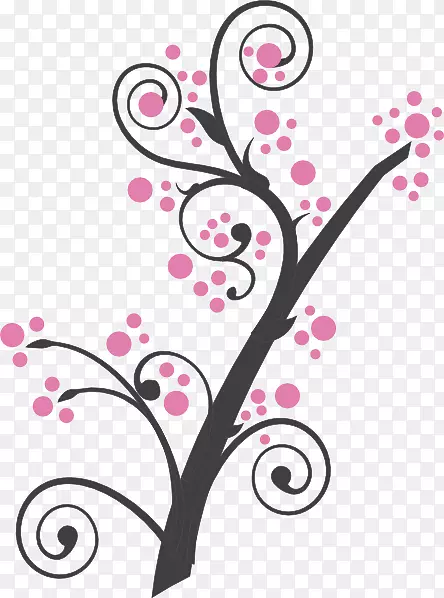 樱花树剪贴画树枝