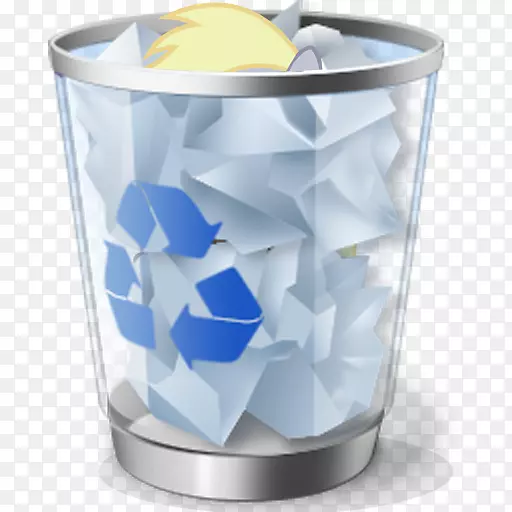 垃圾桶和废纸篮，回收箱，电脑图标.垃圾桶