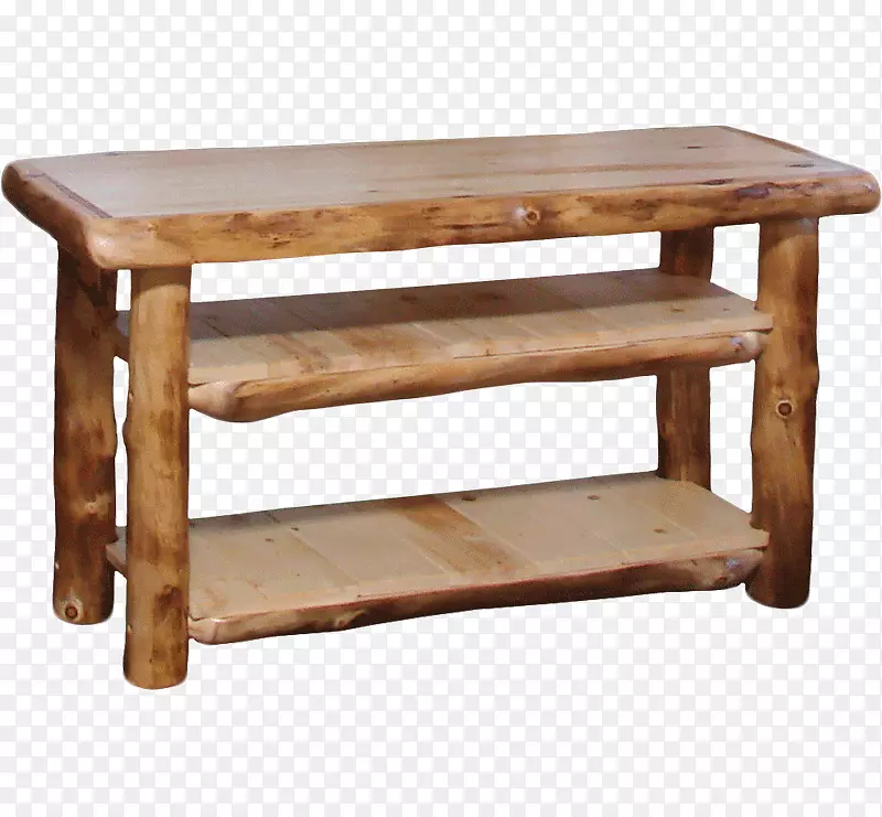 咖啡桌木材污渍-原木家具