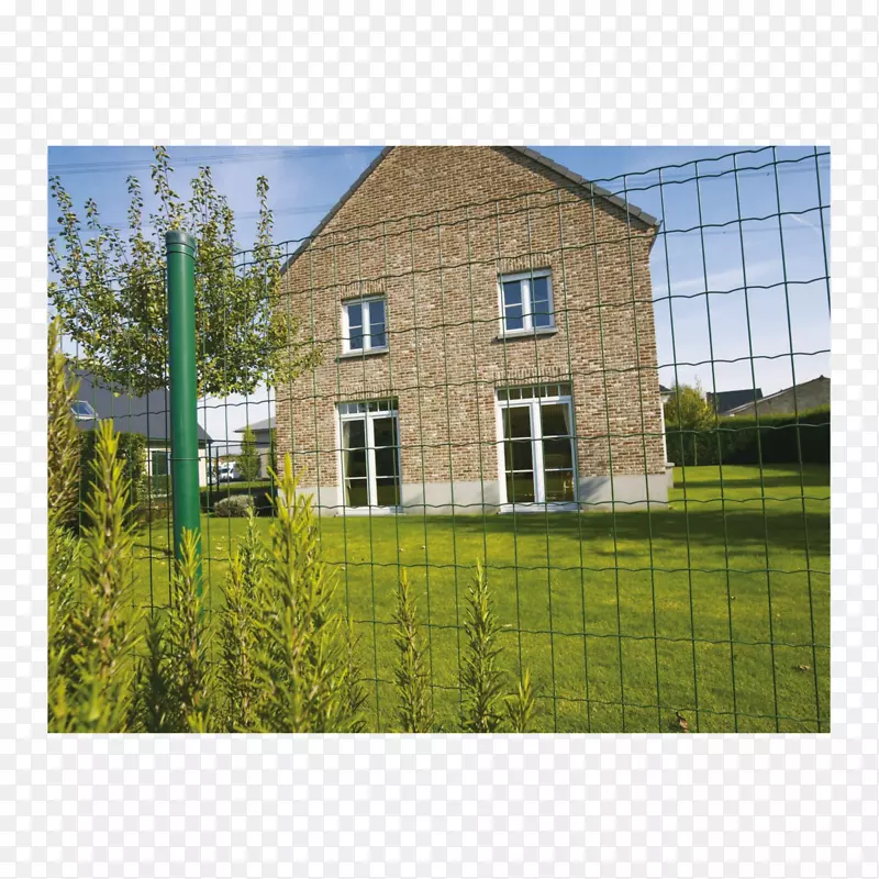 房屋围栏焊接钢丝网链连接栅栏窗房