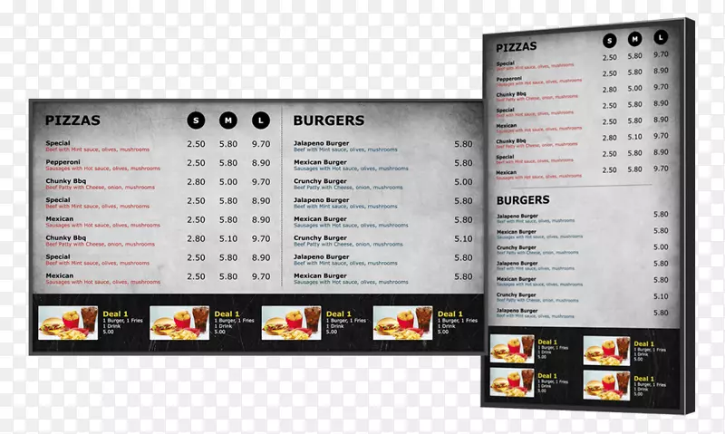 电脑软件餐厅数字招牌菜单小猫公司。-餐厅菜单板