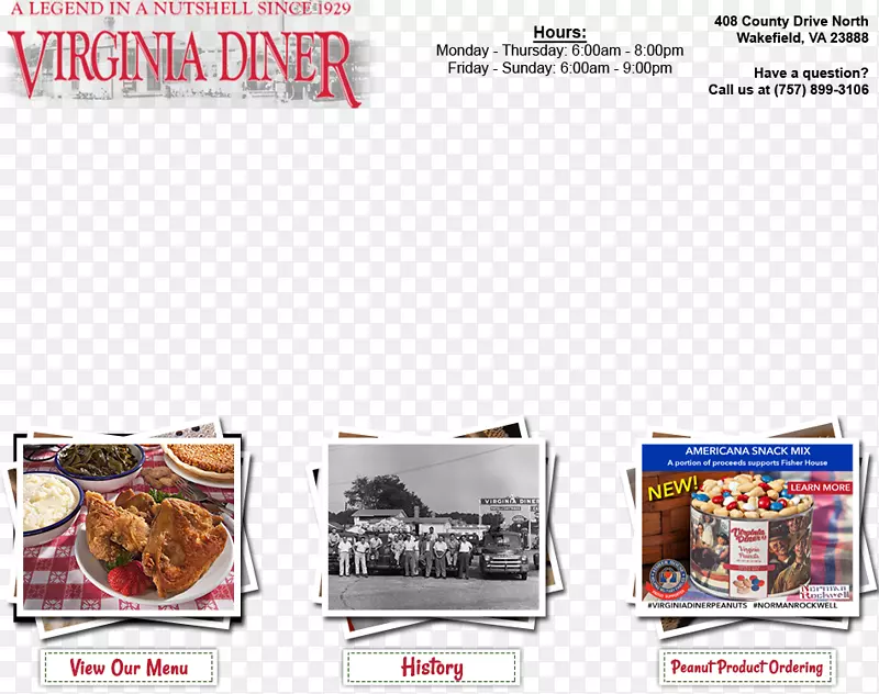 弗吉尼亚餐饮品牌菜谱-餐厅菜单广告