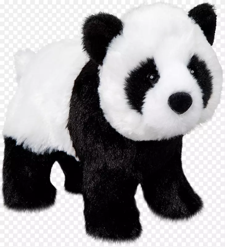 大熊猫熊，红熊猫填充动物&可爱的玩具热带木本竹子-熊