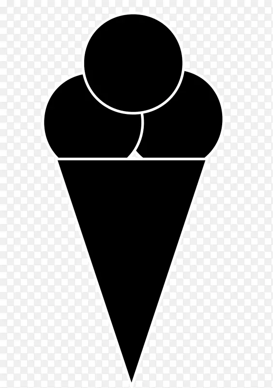 冰淇淋锥草莓冰淇淋-冰淇淋