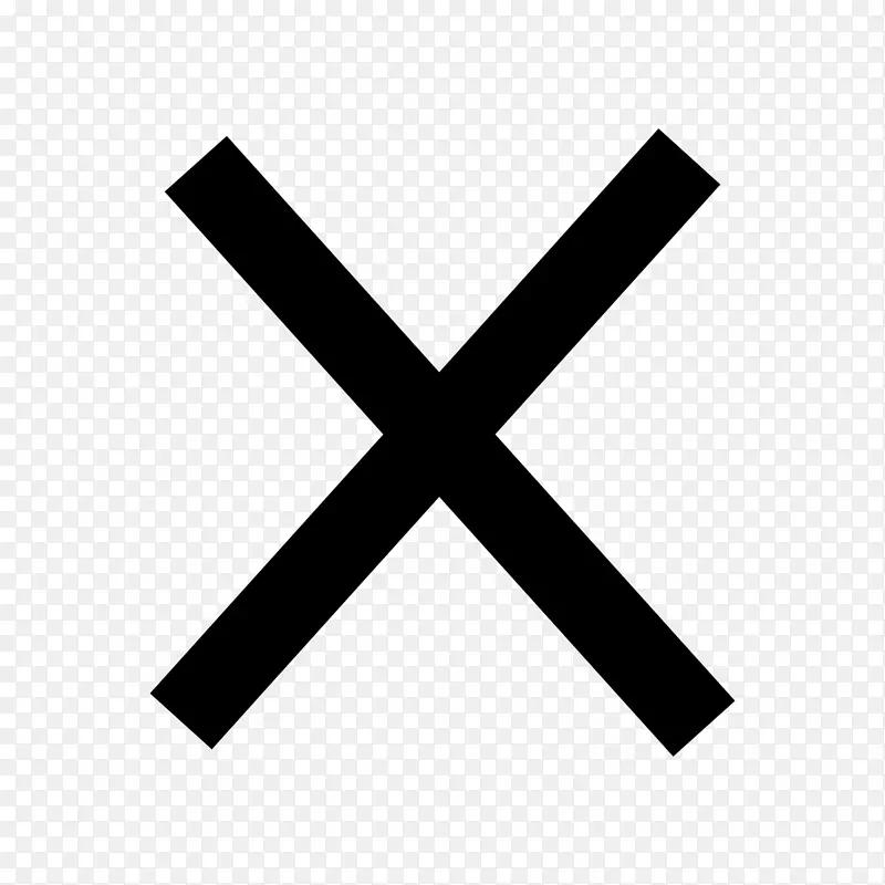 电脑图标黑白剪贴画十字标志