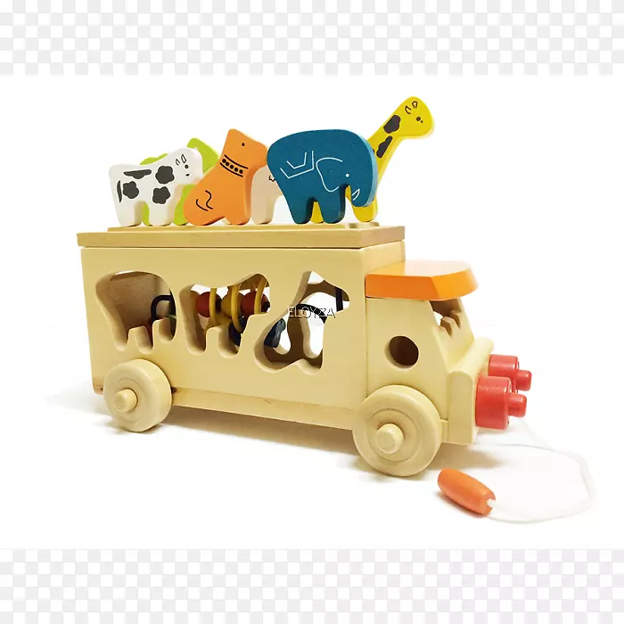 巴士动物珠玩具