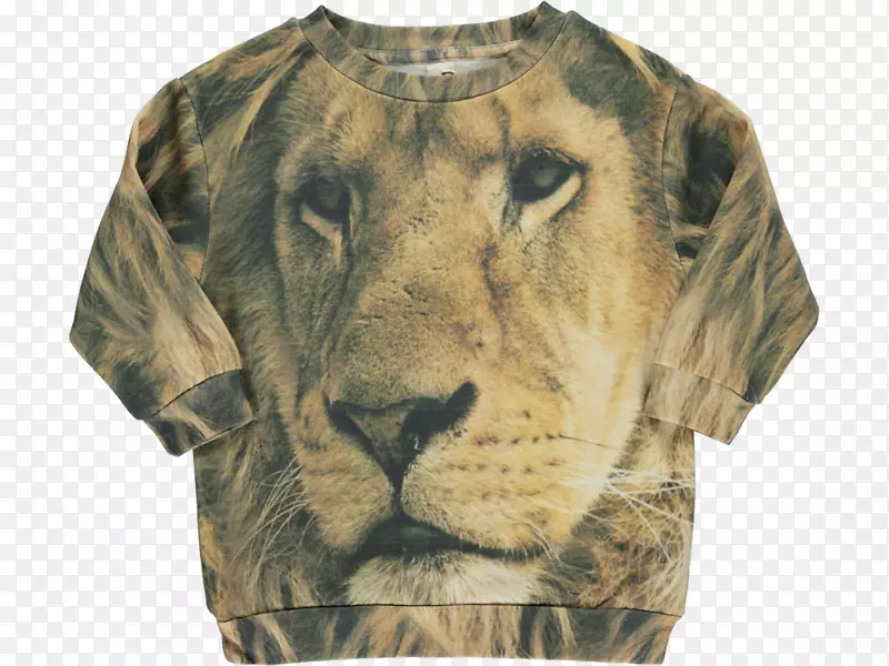 虎袖T恤狮子毛衣老虎