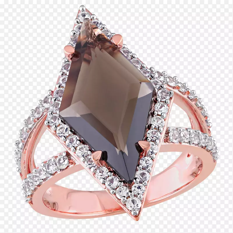 结婚戒指蓝宝石金钻石戒指