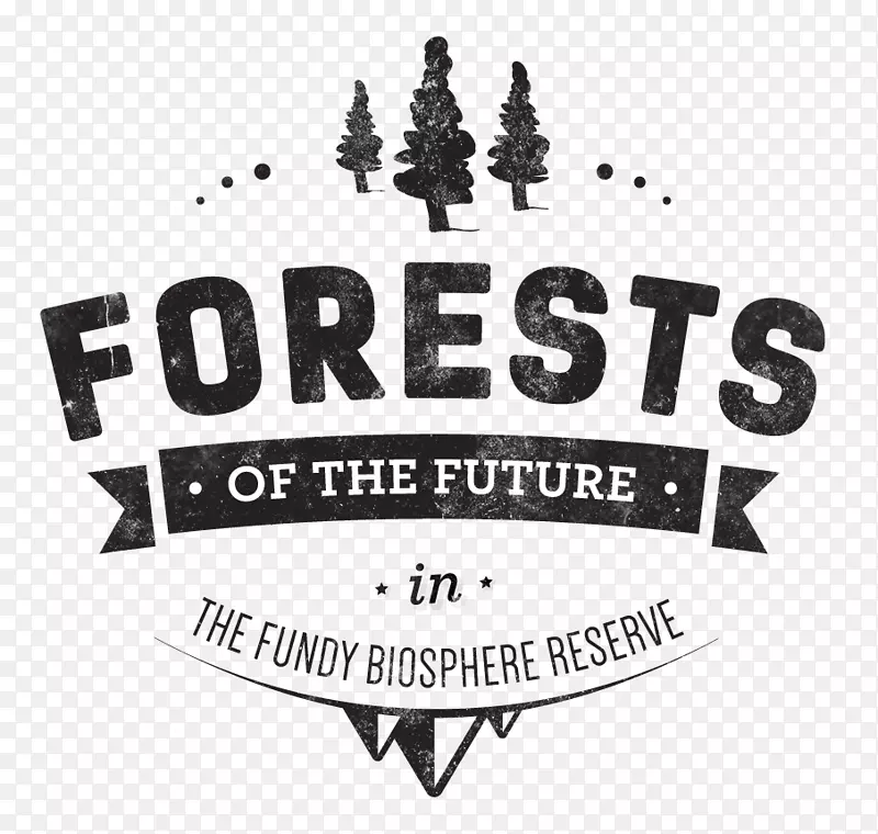 森林保护生物圈标志字体-森林