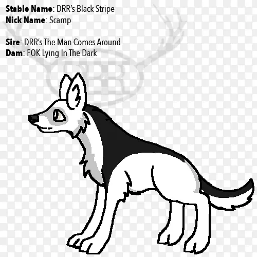 犬种红狐线艺术剪贴画狗