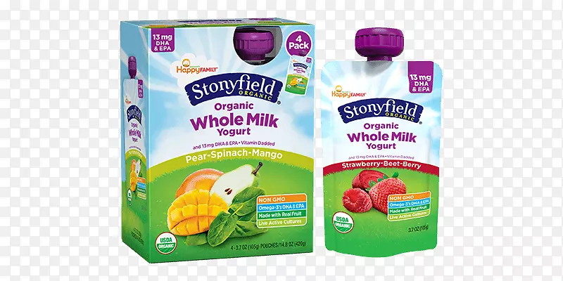 Stonyfield农场公司天然食品牛奶有机食品牛奶袋