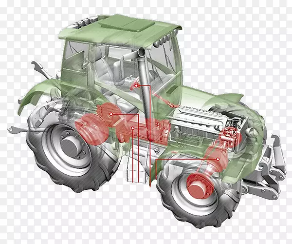 拖拉机农业机械机动车辆发动机