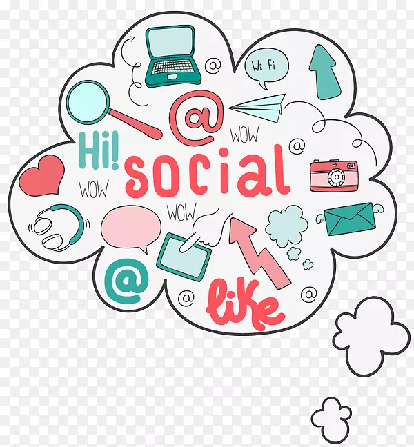 社交媒体营销社交网络电脑图标社交媒体