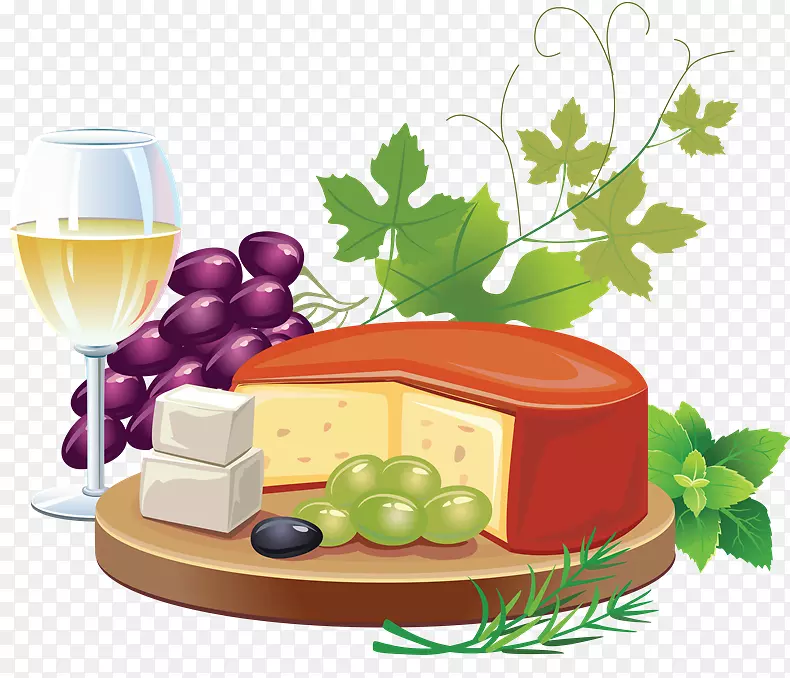 葡萄酒水果法国料理奶酪-葡萄酒