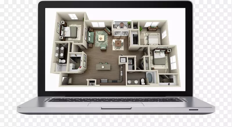 个人公寓三维平面图房屋设计