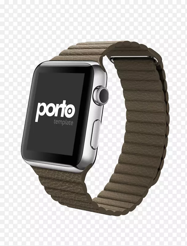 苹果手表系列3表带皮革手表