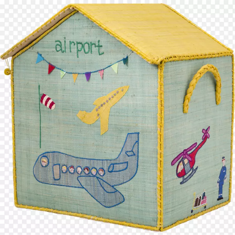 篮子盒房拉菲棕榈玩具-玩具屋