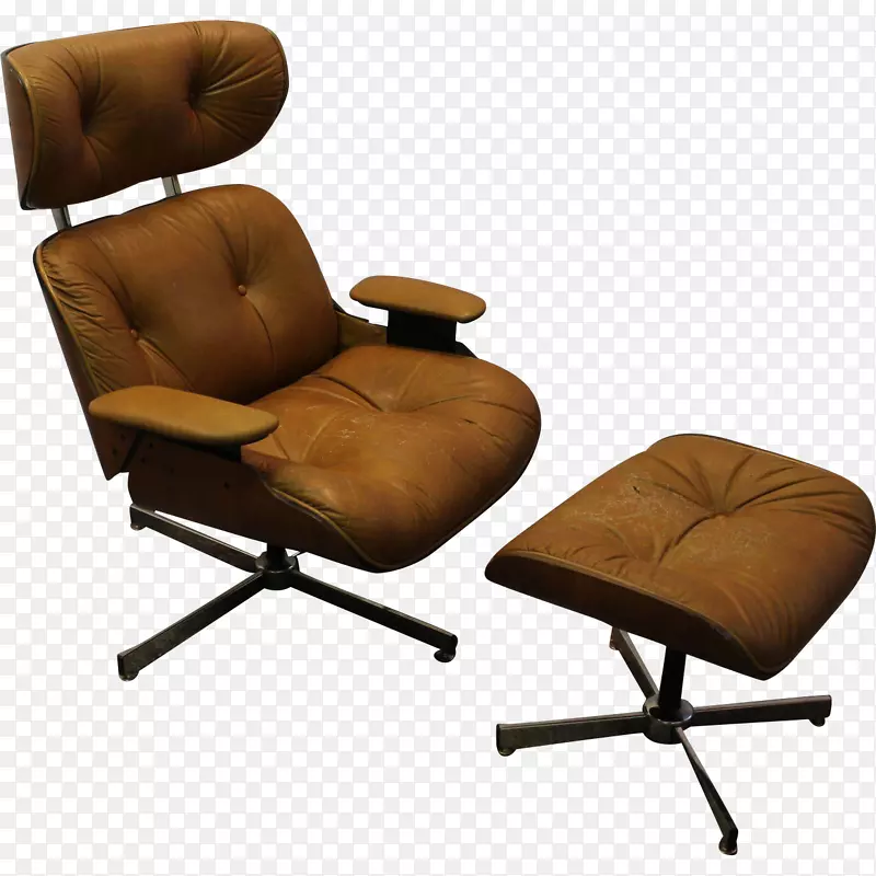 伊姆斯躺椅和脚凳查尔斯和雷伊姆斯世纪中叶的现代椅子