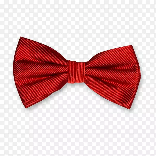 领结领带真丝红熟领带