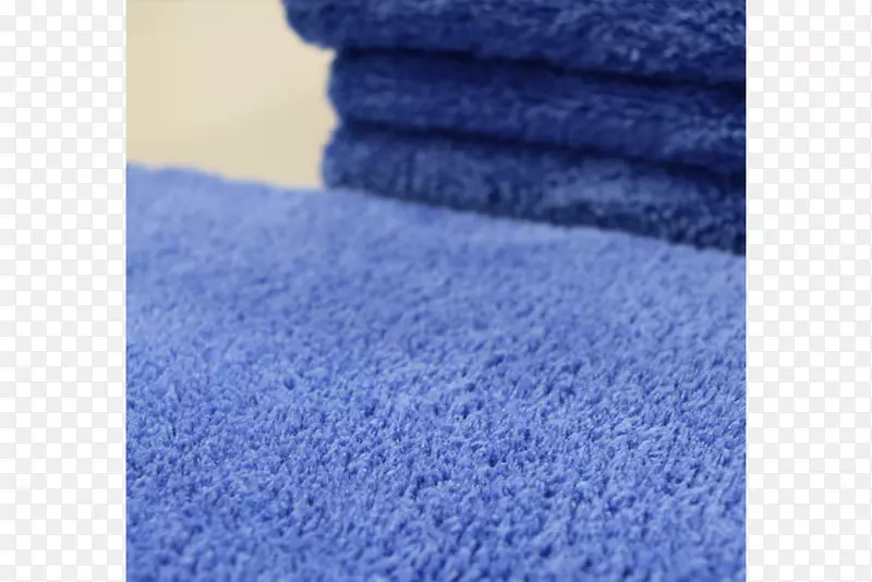 羊毛毛巾-蓝色毛巾