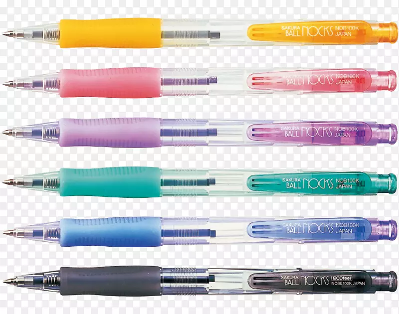 圆珠笔sakura彩色制品有限公司塑料碳化绿圆珠笔