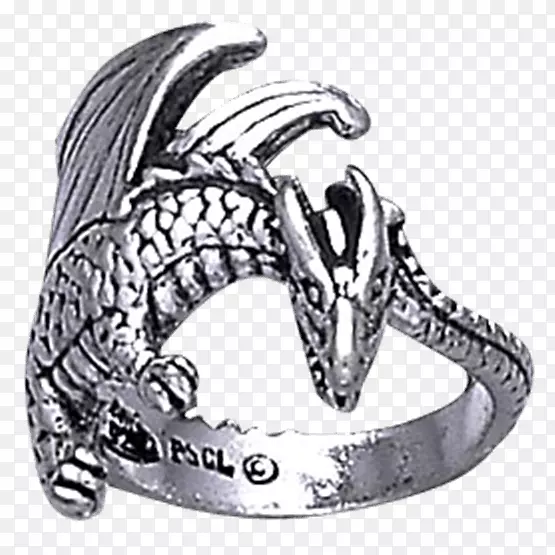 蛇形戒指银身珠宝白金戒指