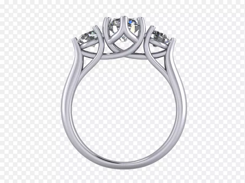 订婚戒指银珠宝婚礼-银
