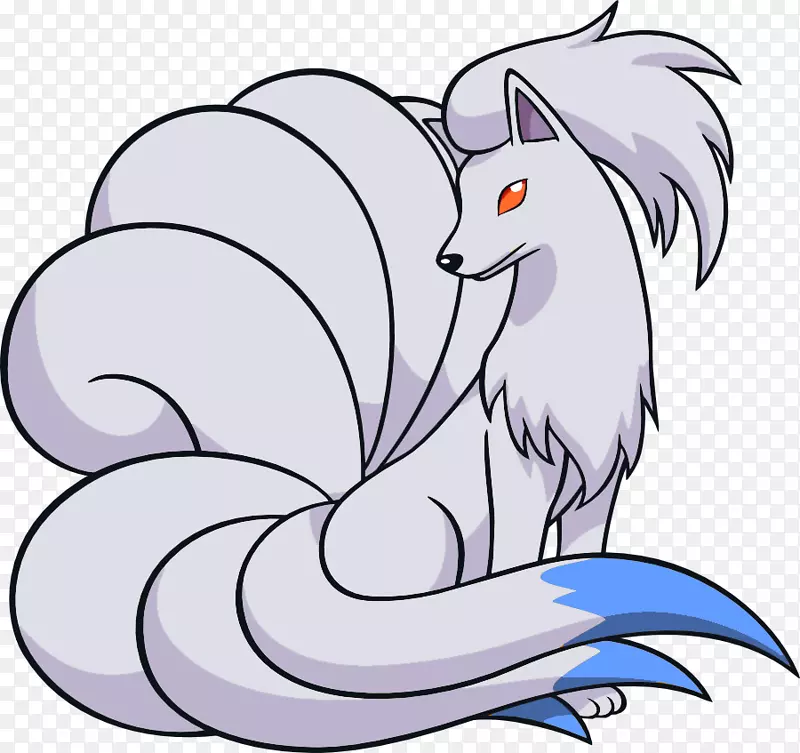 Pokémon x和y inetales vulpix char火龙-九条尾巴