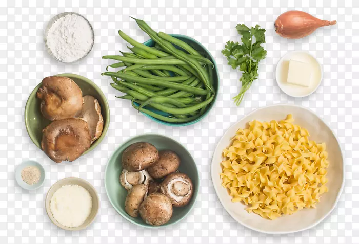 素食料理，通心粉，普通蘑菇，绿豆，砂锅菜谱-香菇