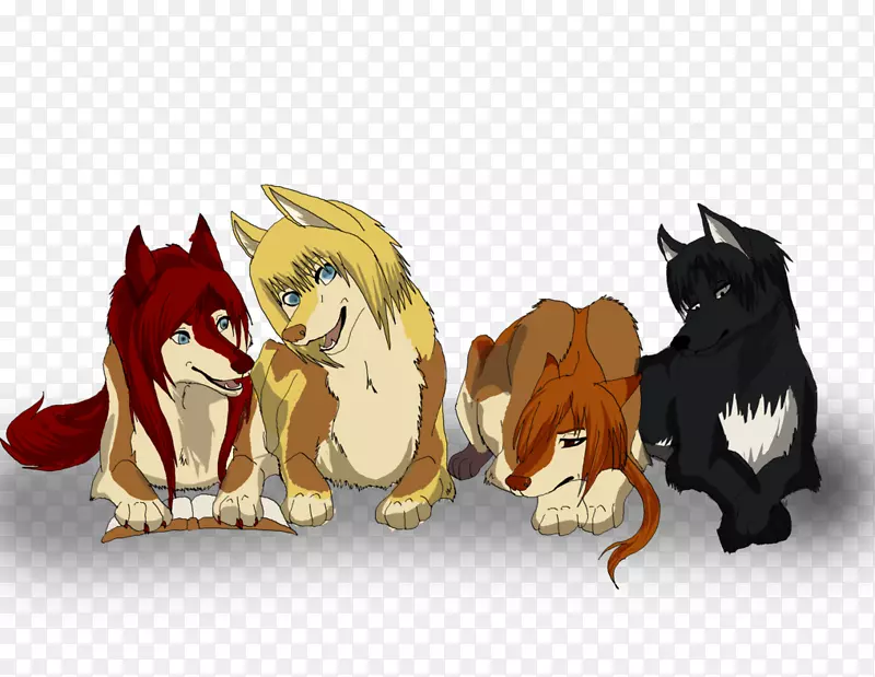 猫狮，马，狗，猫